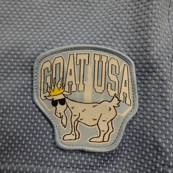 GOAT USA Mesh Shorts Men’s Small Carolina Blue Dot Print Athletic NWT - Picture 2 of 12